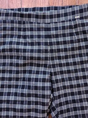 DKYN size Medium Plad pull-on black & black trousers & career stretch pants OBO